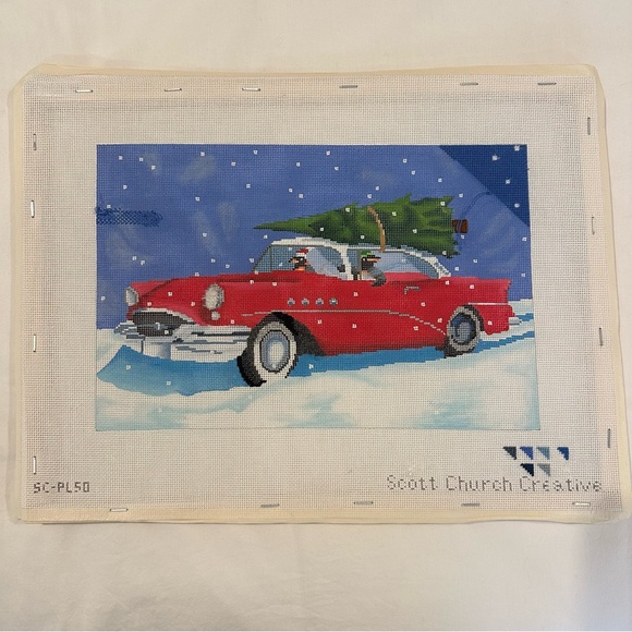 Holiday Needlepoint Canvas - Scott Church Creative - Picture 4 of 4
